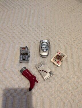 Bundle of 5 cute novelty lighters/Trinkets - No Butane